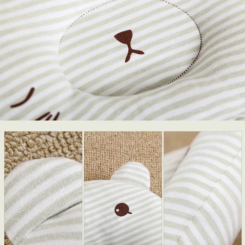 

Baby Pillow Head Protector Anti Roll Shaping Pillow Baby Decoration Room Cartoon Small Bear Colored Cotton Pillow Newborns Baby