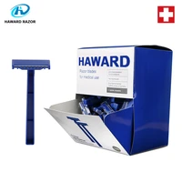 haward razor wholesale 100 pcs single blade disposable razor tattoo hair removal razor sweden stainless steel blade