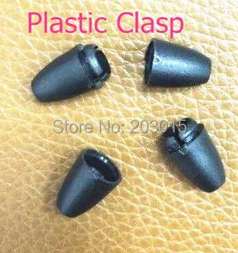 Cierres de pl&aacute;stico para collar masticable, 100 piezas, cierre de pl&aacute;stico, joyer&iacute;a de silicona, 2 colores-1