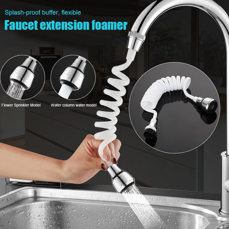 Горячая Выдвижная трубка телескопическая Bubbler экономии воды удлинитель для