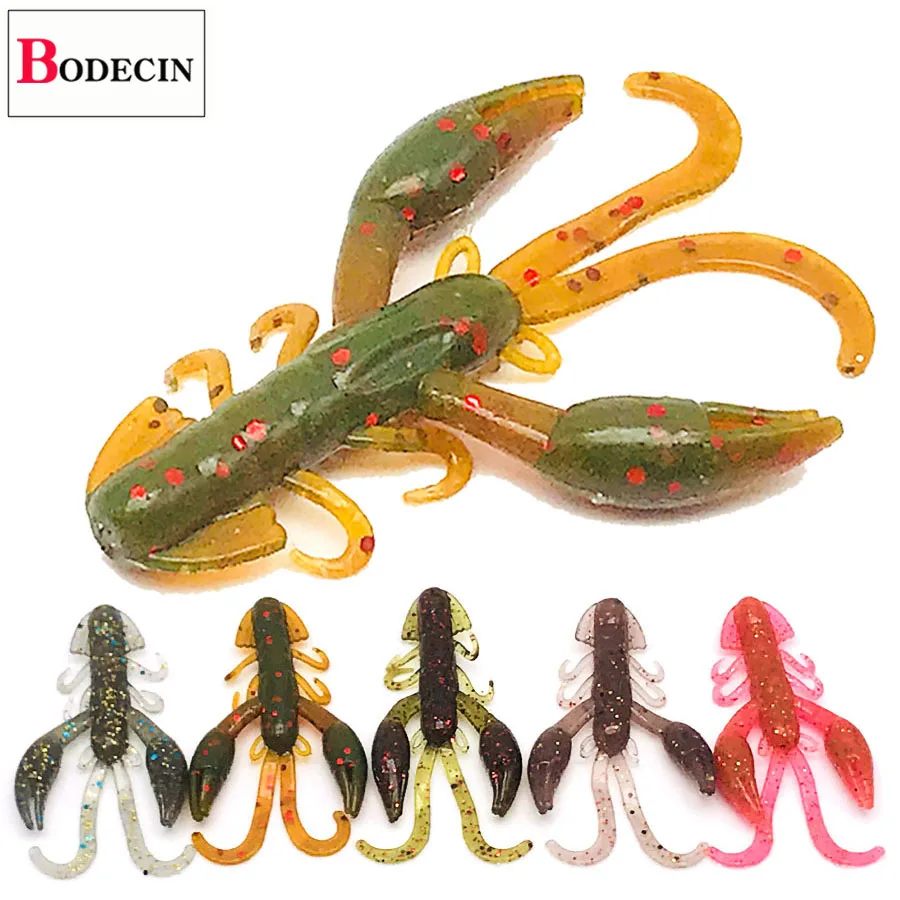 Мягкие резиновые чехлы для рыболовная приманка Щука Шад креветка австралийский