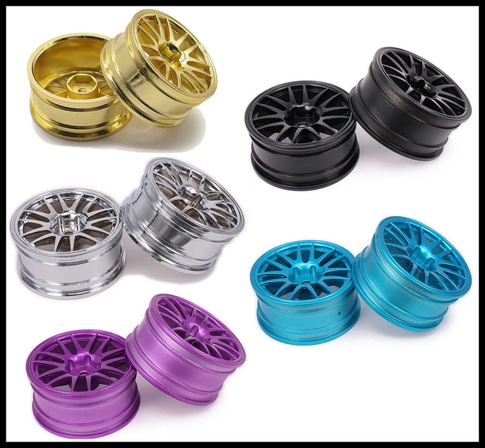 2 шт. алюминиевые шины с 14 спицами для радиоуправляемых гоночных автомобилей|tire