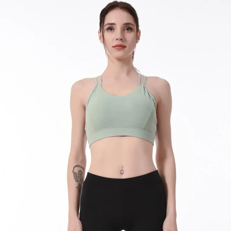 Женский спортивный бюстгальтер с эффектом пуш-ап для занятий спортом йогой