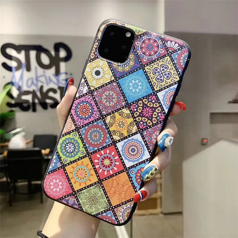 

Fashion Creative plaid silicone phone case for iPhone11 12Pro Max mini X XR XS XSMax 8 7 6PluS anti-drop protective back cover