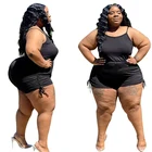 Женский Короткий комбинезон, комбинезон размера Xl-4xl, лето размера плюс