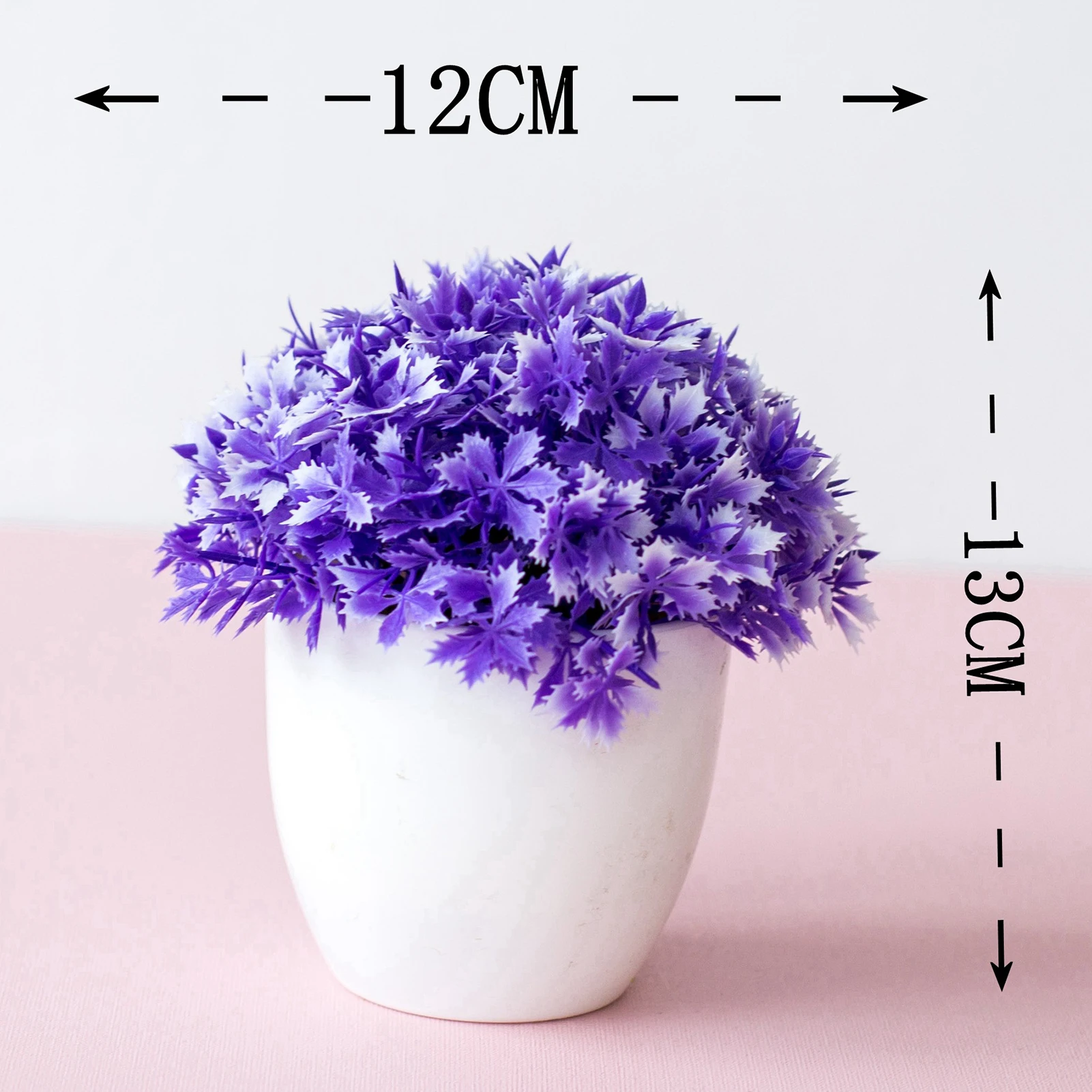 

6 PCS NEW Artificial Plants Bonsai Small Tree Pot Plants Fake Flowers Potted Ornaments For Home Decoration Hotel Garden Decor