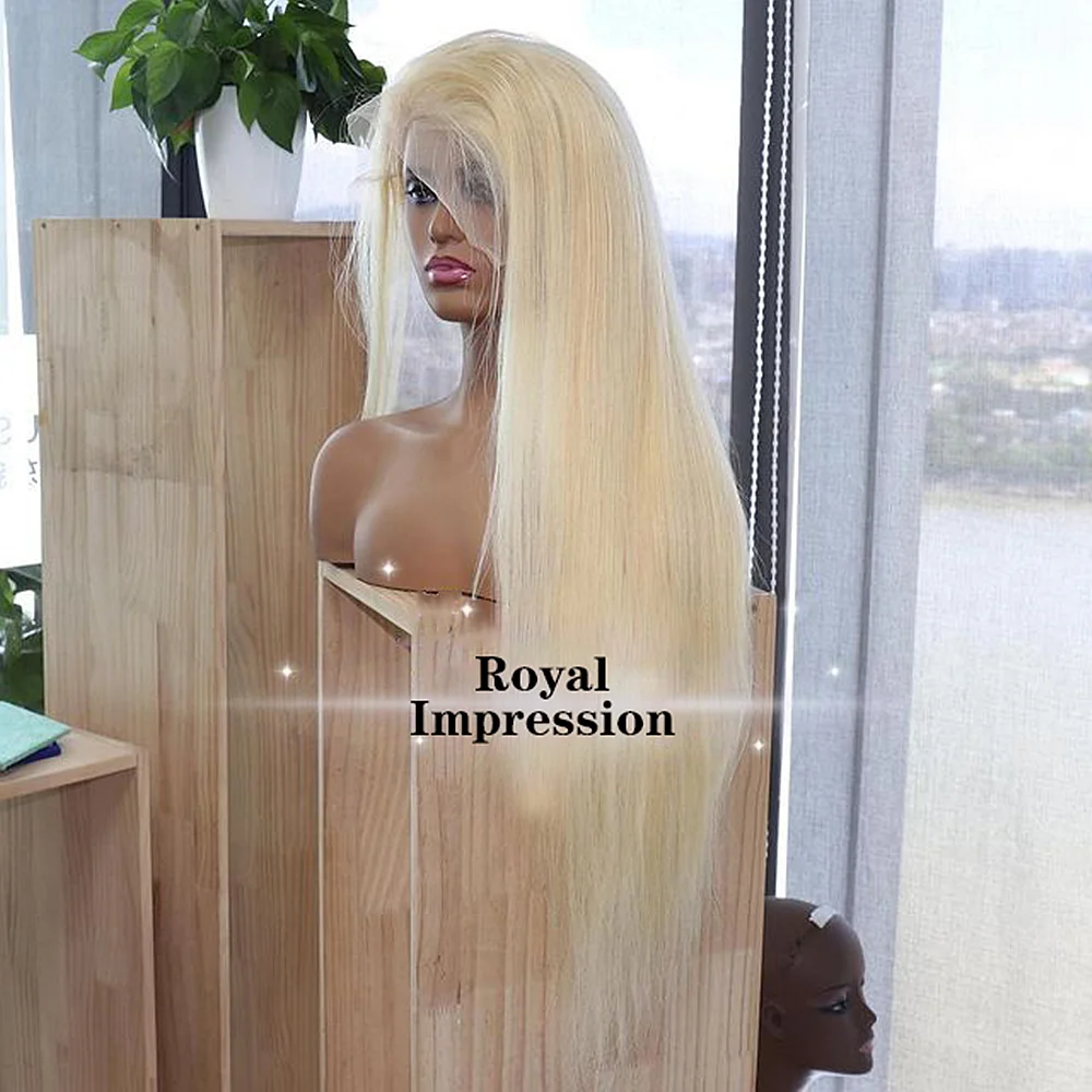 

28 30 Inch Remy Straight Brazilian 13x4 Transparent Hd Lace Frontal Wig 613 Blonde Lace Front Wig Human Hair Wigs For Women