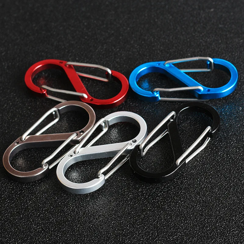 10 шт Кемпинг скалолазание защелка замок Пряжка крюк 8-Форма S альпинистский
