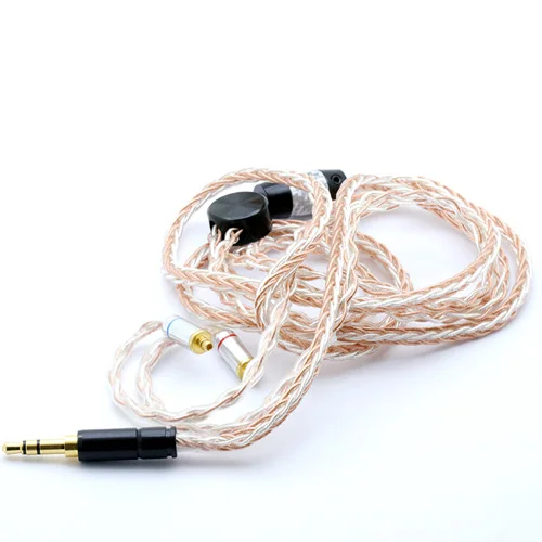 RTC1181 1,2 M 1,0 мм x 8 Core HIFI посеребренный обновленный кабель 3,5/2,5 Разъем MMCX/2Pin разъем для улучшения глубины саундстажа и присутствия - Цвет: RTC1181