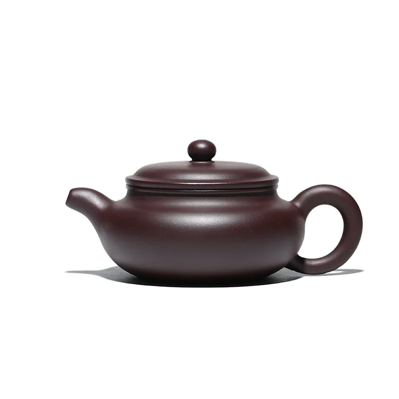 

Purple clay pot antique pot pure handmade raw ore old Purple mud sand goods in rain