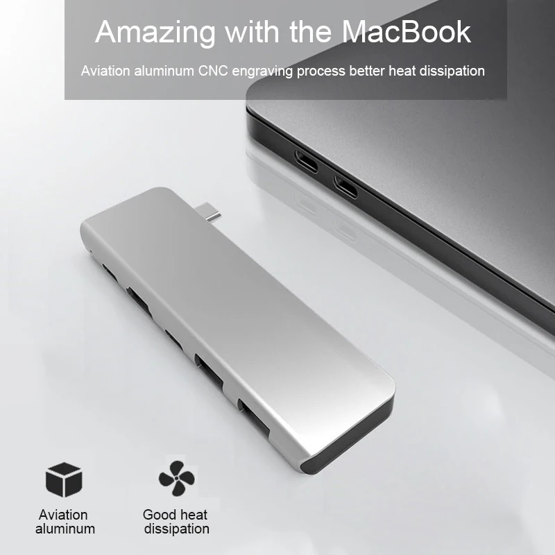 BKSCY USB C концентратор типа C для мульти USB 3,0 концентратор HDMI адаптер док-станция для MacBook Pro huawei P30/P20 USB-C 3,1 сплиттер 3 порта USB концентратор