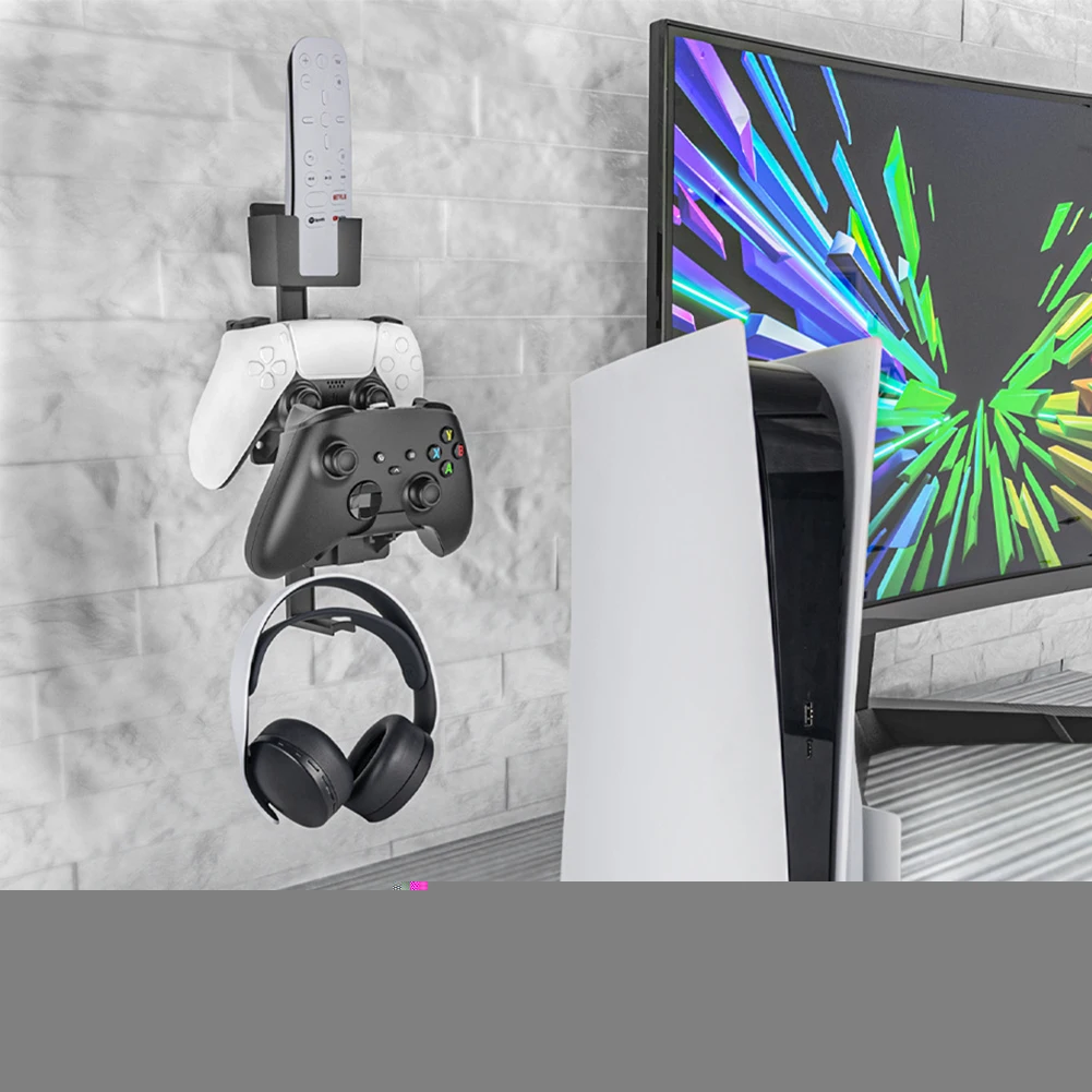 Universal Game Controller Wall Bracket Holder for PS5 PS4 Xbox Switch Gamepad Headset Hanger Remote Control Shelf | Электроника