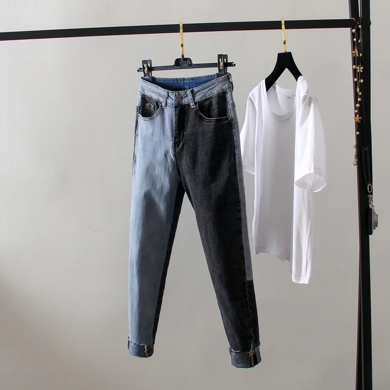 SHENGPALAE 2021 весенние винтажные Цветные Лоскутные Спортивные штаны для бега Harajuku