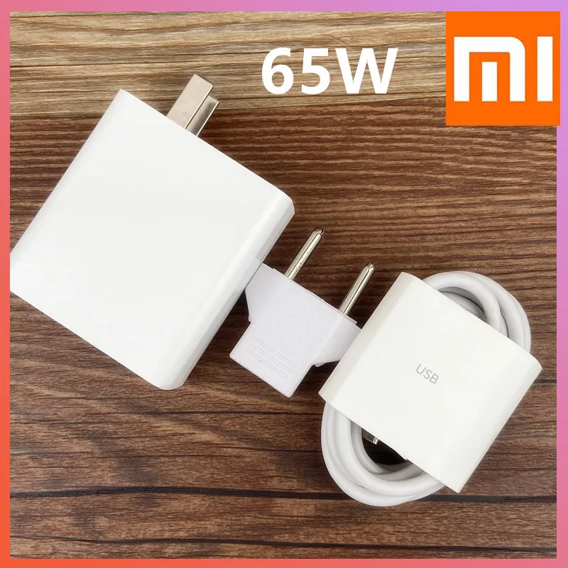 

Original Xiaomi Mi 10T Pro Turbo Charge Quick 65W Fast Wall Charger Power Adapter 6A USB Type C Cable For Xiaomi 10T pro 11 11X