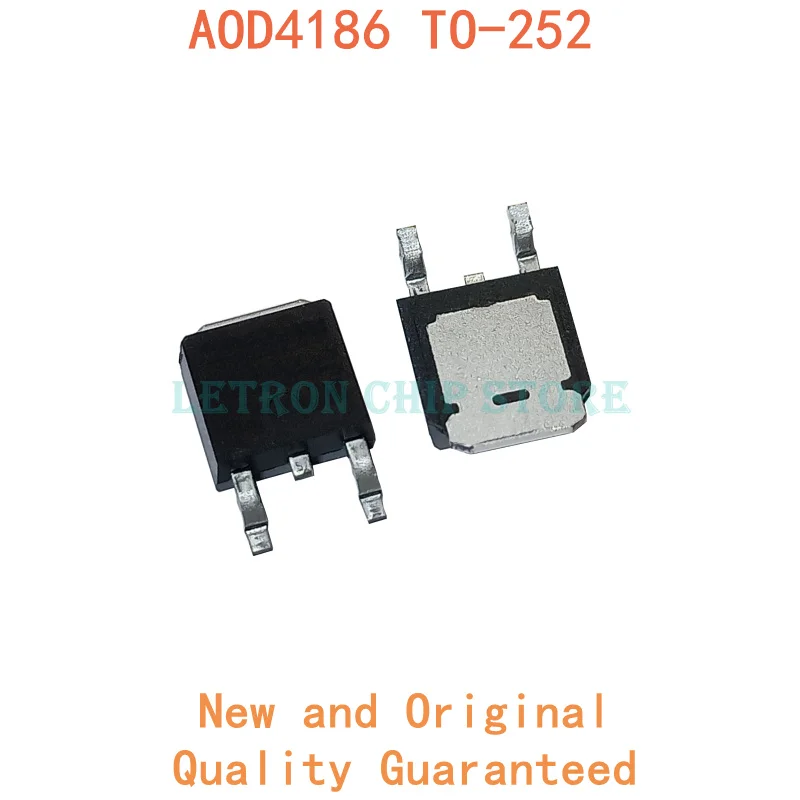 10 шт. AOD4186 TO 252 D4186 TO252 MOSFET N CH 40V 10A оригинальный и новый IC|Транзисторы| |