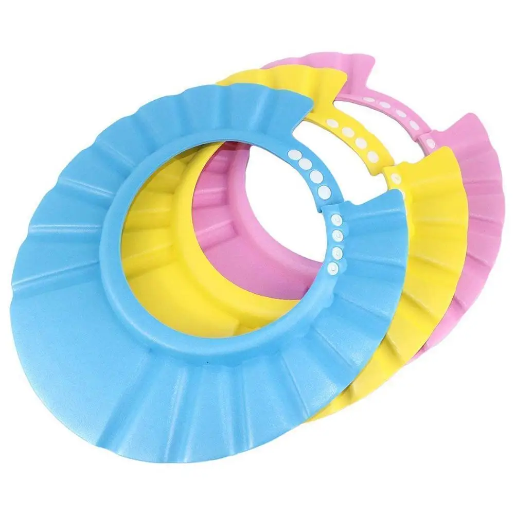 

Adjustable Baby Bath Cap EVA Visor Safe Shampoo Shower Bathing Protection Hat