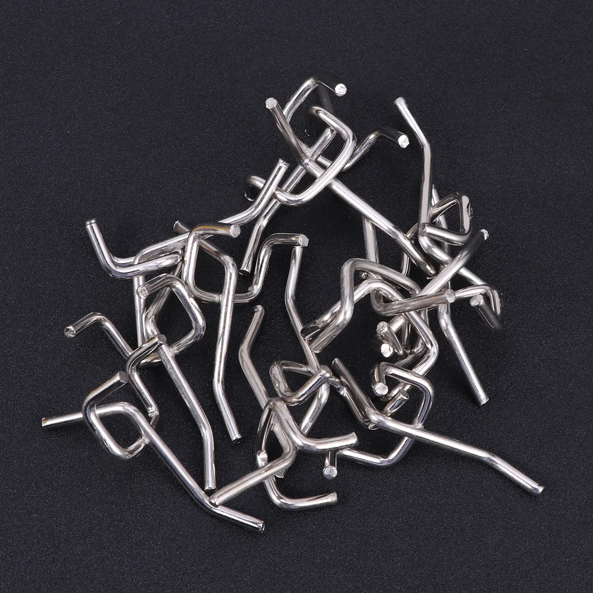

50Pcs Durable Carbon Steel Practical Pegboard Hooks Garage Work Shop Storage Organization Display Hanging Tool