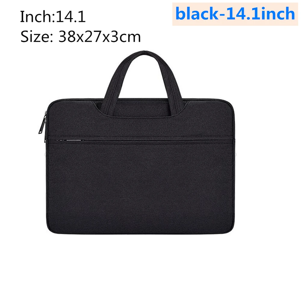 black-14.1inch Водонепроницаемая сумка для ноутбука, чехол для ноутбука 13,3, 14,1, 15,4, 15,6 дюймов, MacBook для Apple Pro 15,6, чехол для ноутбука - Цвет: black-14.1inch