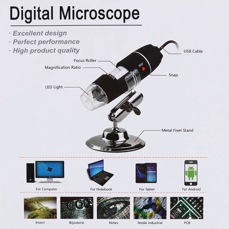 Мини-usb микроскоп мегапикселей 500X1000X1600X8 светодиодный цифровой микроскоп увеличитель электронный стерео USB эндоскоп камера