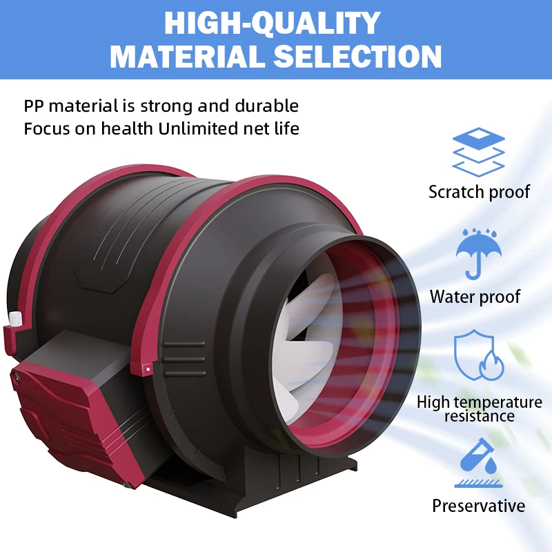 4inch Remote Control Exhaust Fan Wireless Silent Waterproof Home Inline Pipe Channel Duct Bathroom Ventilation Range Hood Toilet |