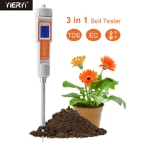 digital soil meter temperature tds ec 0 10000uscm high precision metal sensor conductivity tester tool for garden farm planting