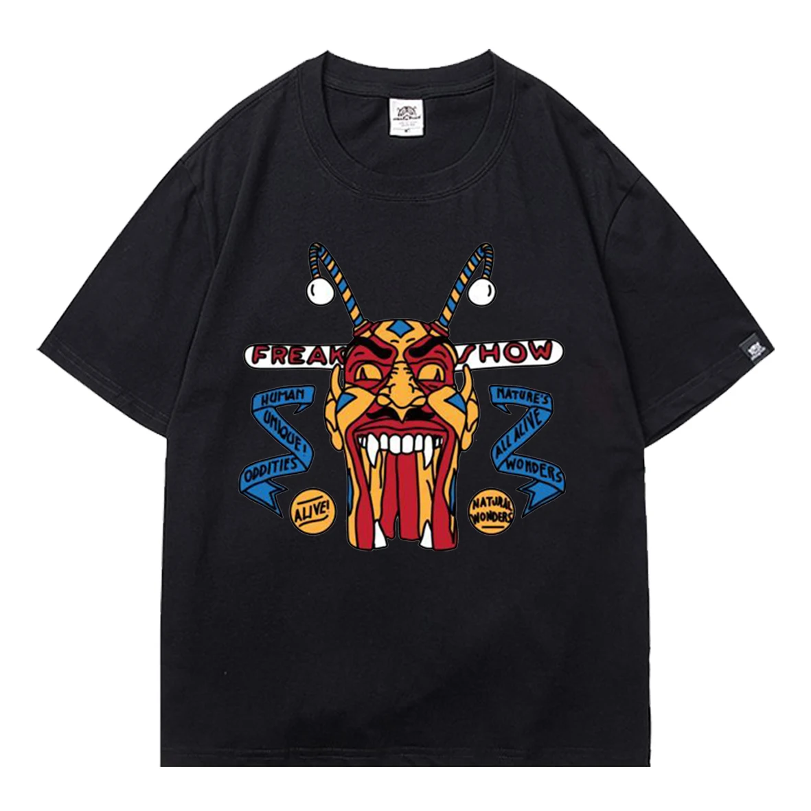

2021 American Horror Story Punk T-shirt Casual Tee Shirt Male Boys Harajuku Streetwear Loose Tops Mens Sport Oversized T-shirt