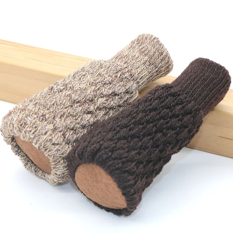 

24PCS Knitted Chair Foot Cover Non-slip Table Legs Chair Legs Furniture Foot Socks Floor Protection Pads Moving Noise Reduction