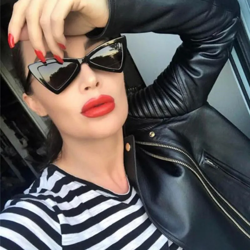 Очки солнцезащитные женские кошачий глаз винтажные уличные солнечные