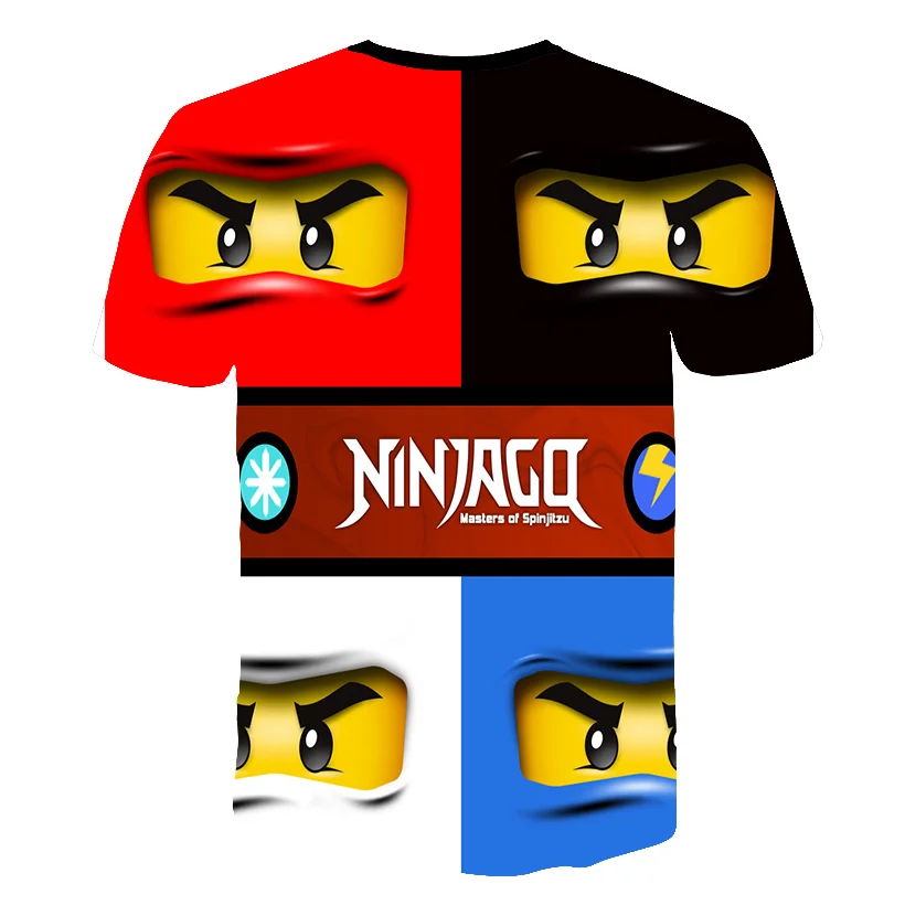 

2020 Summer Anime 3D cartoon tee Baby Boy Clothes Kids lovely Ninja Clothes Ninjago t shirt Children Clothing Boy Girls shirt