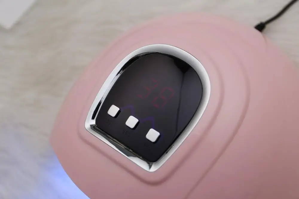 Сушилка для ногтей розовая/белая умная светодиодная УФ лампа SUN X4/X Plus Новое