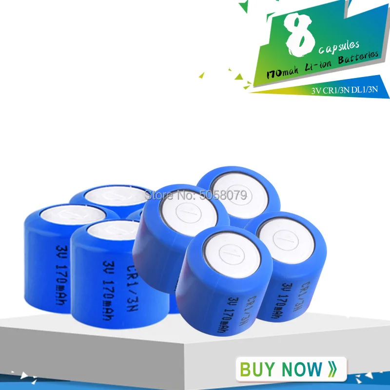 8 шт CR1 3N CR11108 CR1/3N CR-1/3N CR-13N K58L 13N 1/3N 3V литиевая батарея для глюкометра камеры |