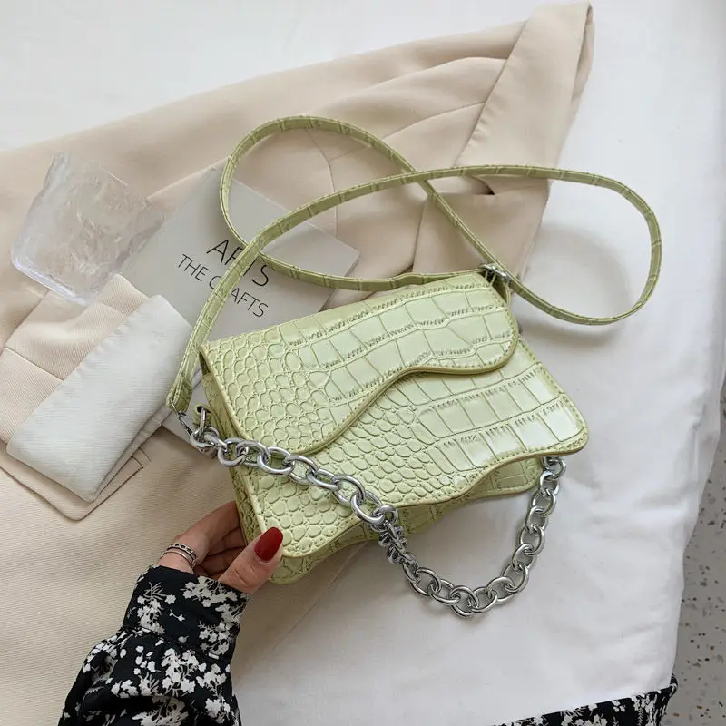 

Сумка на плечо для женщин, дизайнерская сумка через плечо, Женская сумочка, кошелек, рюкзак на цепочке, модная текстура 2021 из искусственной к...