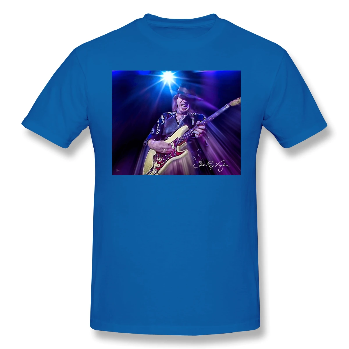 

Stevie Ray And Vaughan TEXAS FLOOD 2 Photographic Pr Casual Men's Basic Short Sleeve T-Shirt R227 Tees Tops European Size