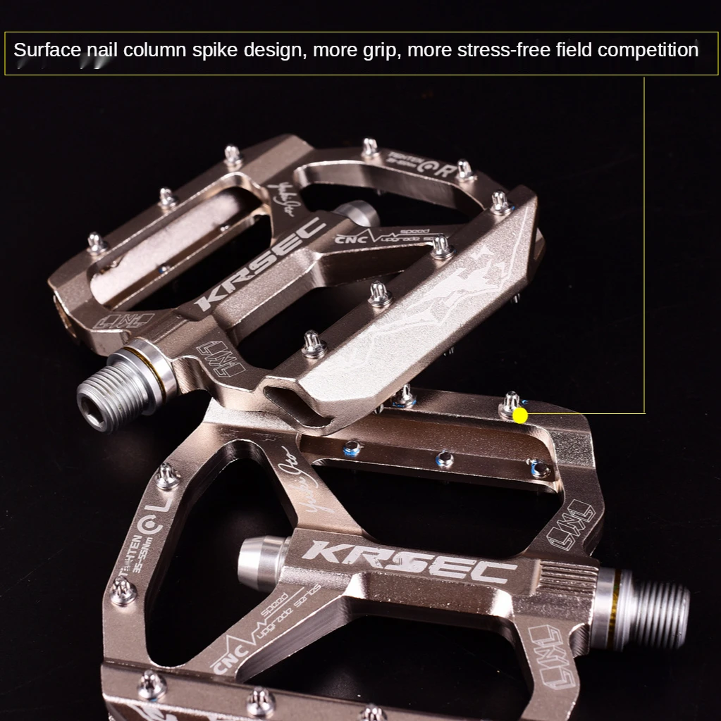 

Mountain Bike Ultra-light Pedal Bearing Palin Aluminum Alloy Non-slip Bearing Pedal Bicycle Accessories