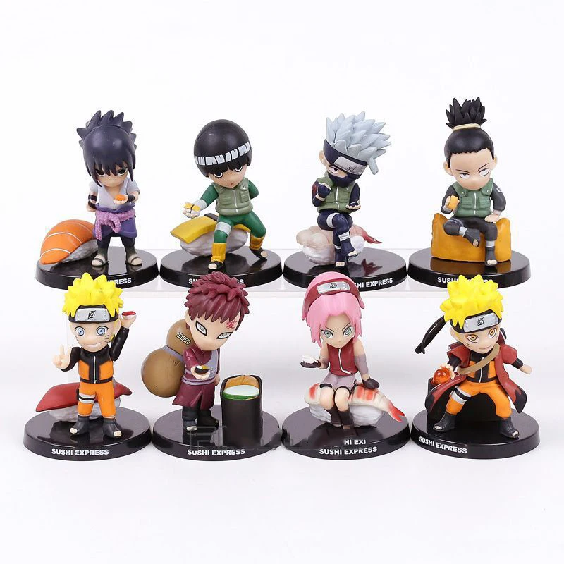 Экшн фигурка Узумаки Наруто хатакэ Какаси из аниме свежие Суши 8 ПВХ