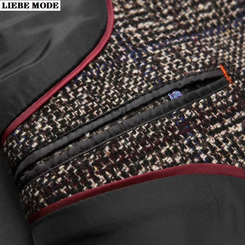 Весна Осень 2020 корейский стиль деловая мужская элегантная клетчатая куртка