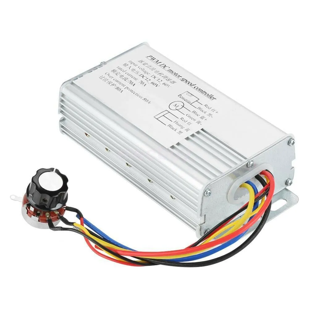 

1pc Motor speed controller DC 12V 24V 36V 48V 70A Switch Pulse Voltage