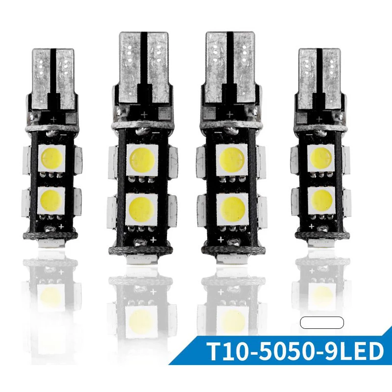 T10 194 168 9 SMD 5050 Автомобильный светодиодный светильник Canbus W5W для автоматического
