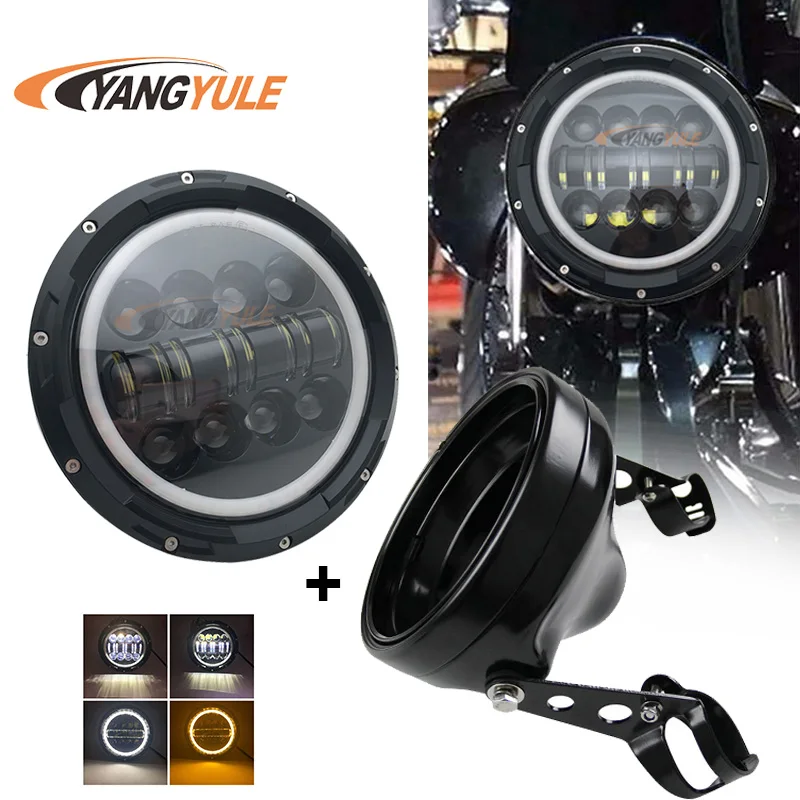 Автомобильные аксессуары 7 дюймовый круглый 60 Вт светодиодный налобный фонарь