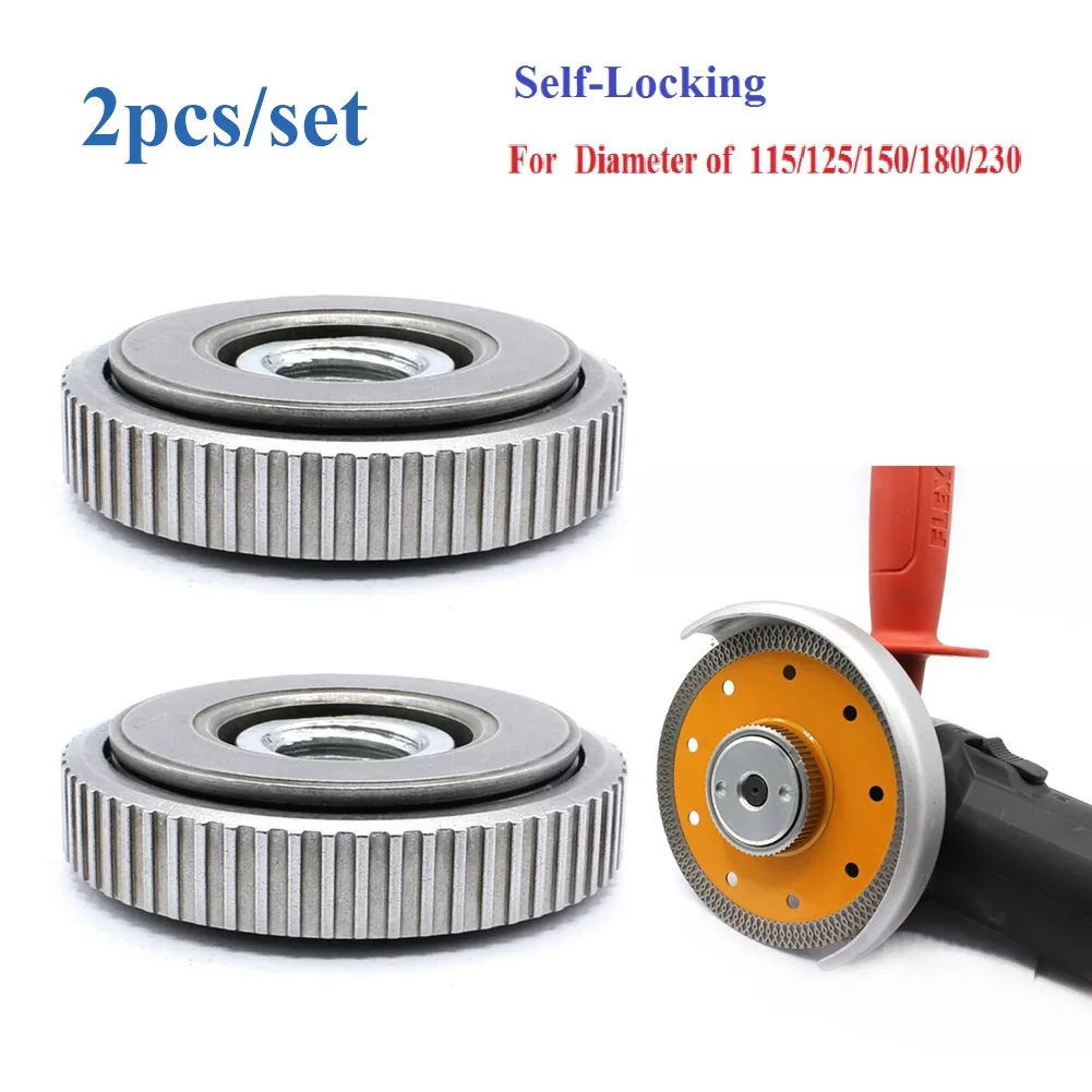 

1Pcs/2Pcs Locking Plate Chuck For M14 Angle Grinder Chuck Tools Quick Clamping Quick Release Nut Clamp And Device Inner Tools