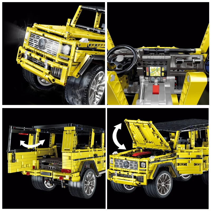 

City Technic Pull Back Racing Car Building Blocks MOC G65 Off-road Vehicle Assembly Model SUV Bricks Educational Toys For Boys