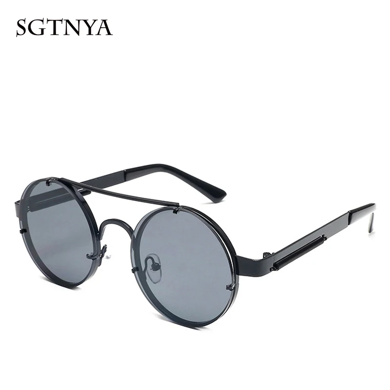 Новинка солнцезащитные очки в стиле стимпанк уличные с пружинными дужками