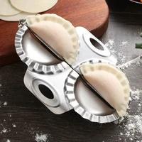 304 stainless steel dumpling maker tool dumpling mold household double head dumpling maker kitchen gadgets save time and effort