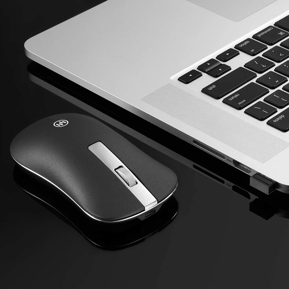 Перезаряжаемая беспроводная мышь, компьютерная, Bluetooth, бесшумная мышь для ПК, ноутбука, 2,4 ГГц, мини USB, эргономичная, Mause, бесшумная мышь