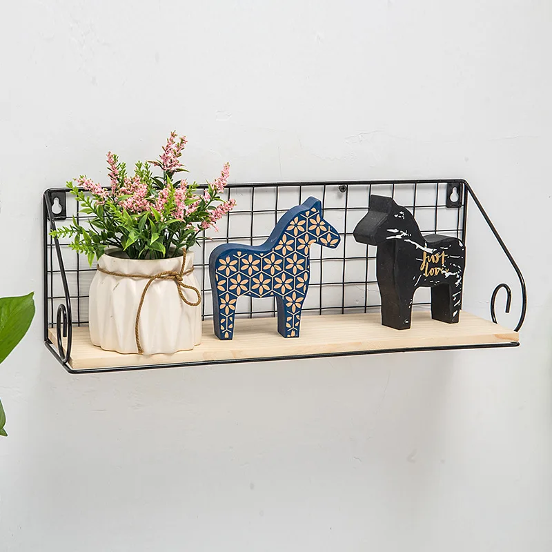 Кованая Железная настенная полка для кухни и ванной многофункциональная