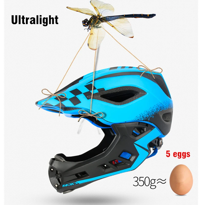 Съемный Детский велосипедный шлем с подсветкой защитный на все лицо для детей