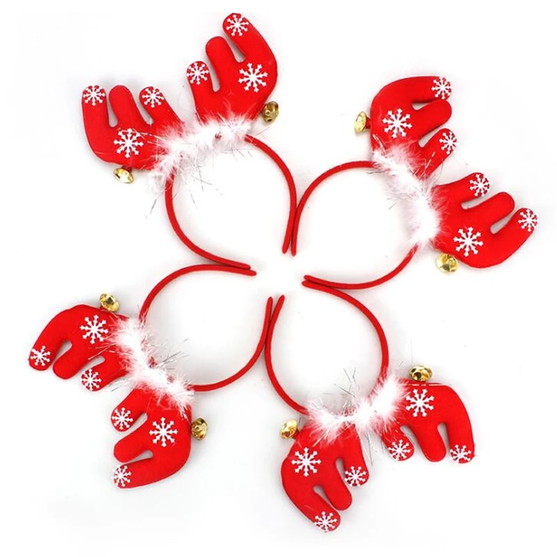Рождественская елка Санта-Клауса ободки для взрослых детей рожки лося повязка на