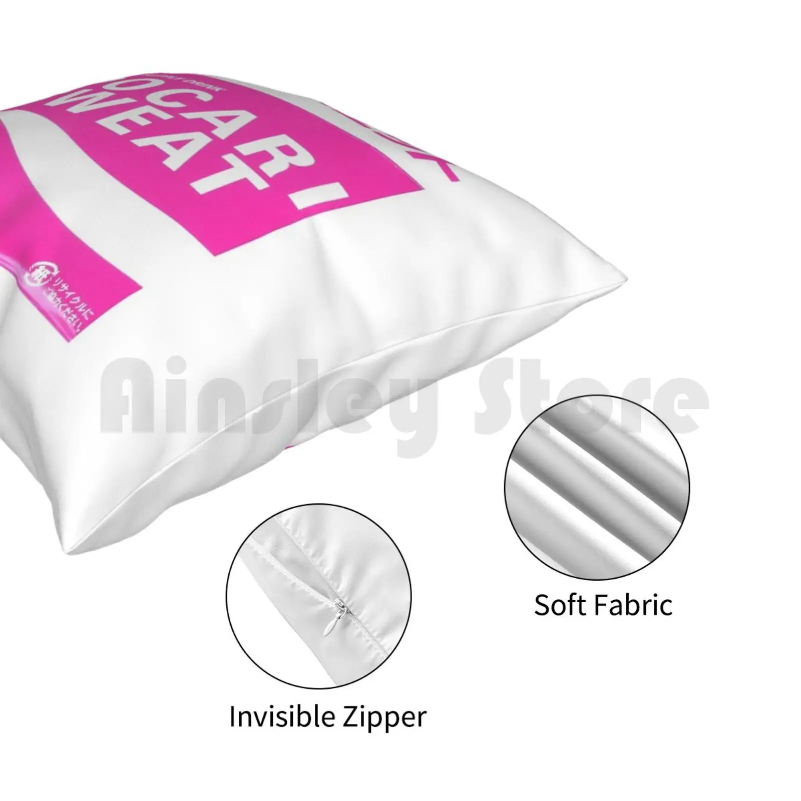 Pocari потовая розовая Подушка Чехол с принтом для дома мягкая фотообложка японский