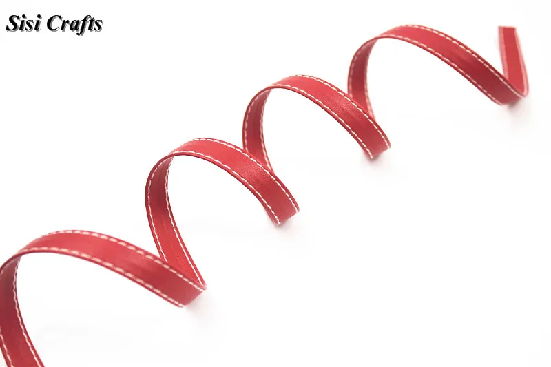 Лента Sisi для поделок 1 см Плоская из искусственной кожи лента с косым шнуром 3/8