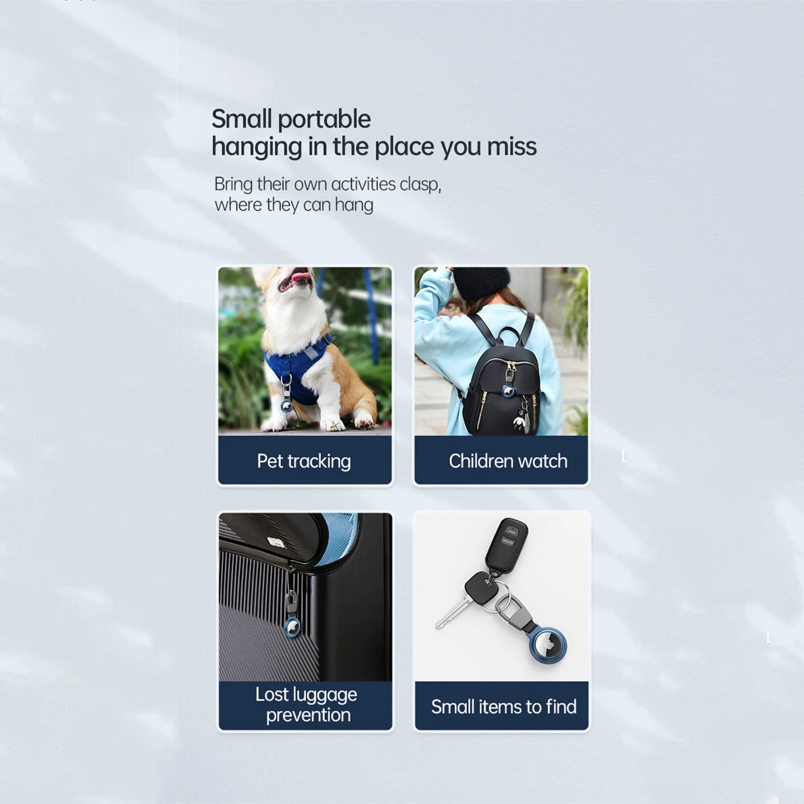 

2021 New For Airtag Metal Case Protecto With Keychain Metal Magnetic Shockproof Anti Scratch Fall Protect Shell Cover For Airtag